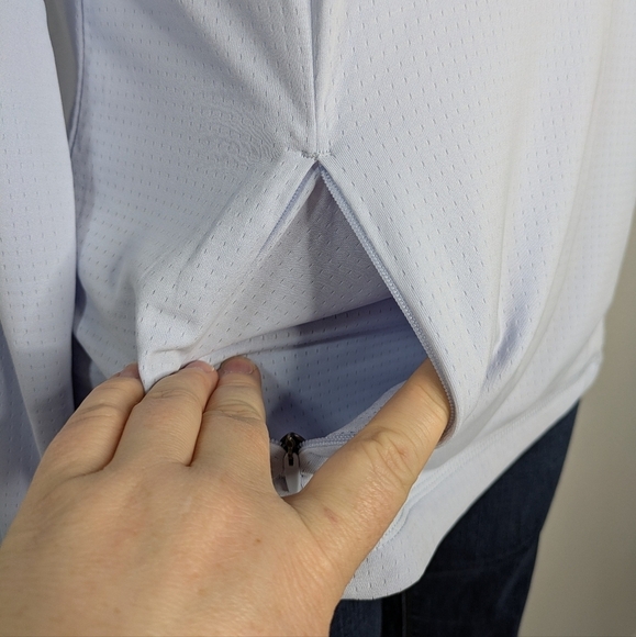 Mondetta light blue 1/3 zip lightweight pullover M - Picture 4 of 9